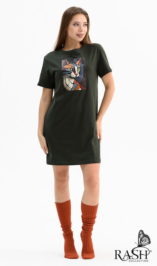 Туника "Витраж" хаки Цвет:как на фото