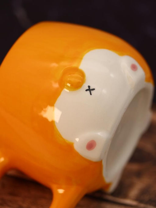 Кружка керамическая Corgi, orange, 450 мл