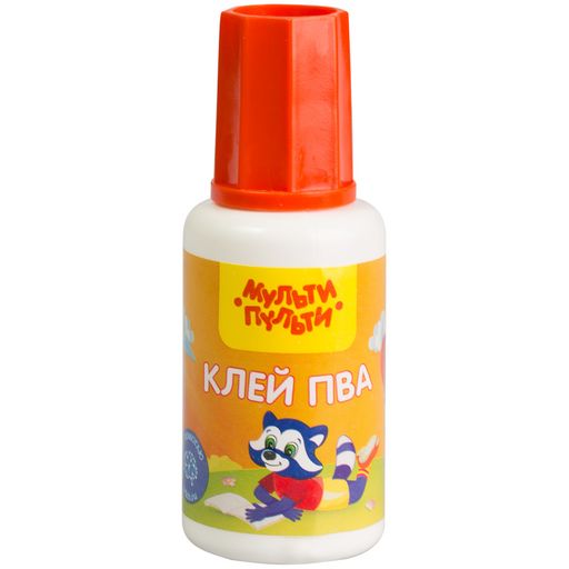 Клей ПВА Мульти-Пульти 20гр. (КЛ_28638) с кисточкой