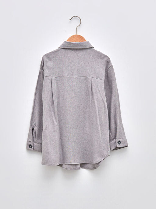 Basic Uzun Kollu K?z ?ocuk G?mlek - Waikiki фото 2