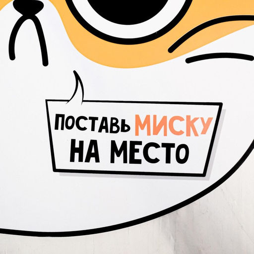 Цена за 2 шт. Коврик под миску «Поставь миску на место», 32×27 см