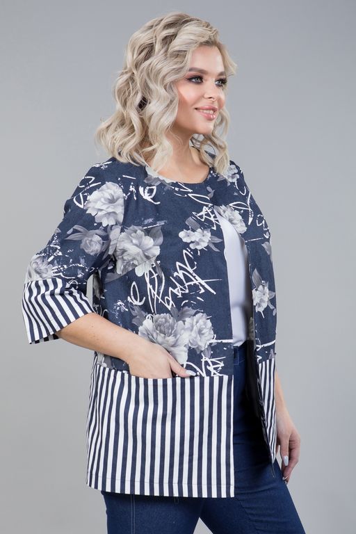 Жакет 1241 темно-синий - Novita фото 3