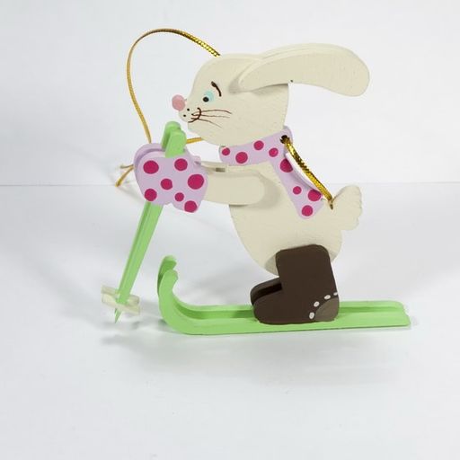 Елочные игрушки - Зайчик на лыжах 540-1 - Idh фото 2