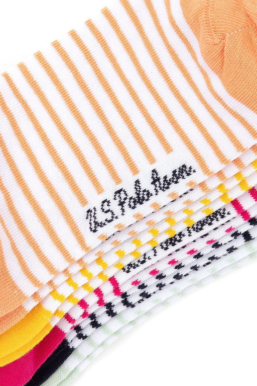 Женские разноцветные носки-пинетки из пяти предметов Неожиданная скидка в корзине - U.s. polo assn фото 3