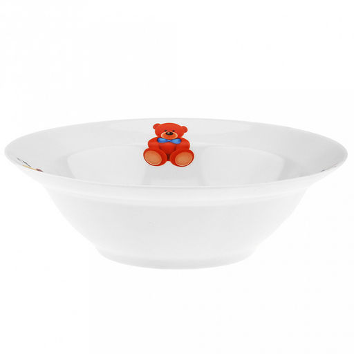 Миска фарфоровая "Любимые игрушки" д200мм, 500мл, h60мм (Россия)