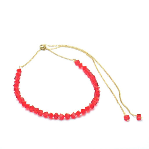 Колье с кристаллом "swarovski"