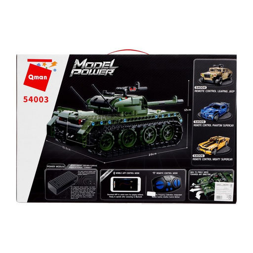 Конструктор радиоуправляемый Qman «Боевой танк», 418 деталей