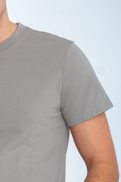 Арт. 61112/6 Футболка мужская однотонная 48-58 (6 шт) Цвет:серый - Идеал фото 5