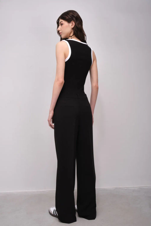 Брюки прямого кроя с защипами - Incity фото 4