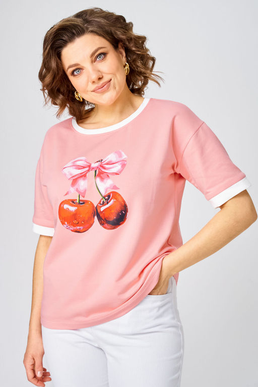 Джемпер Rumoda 2285 розовый  фото 7