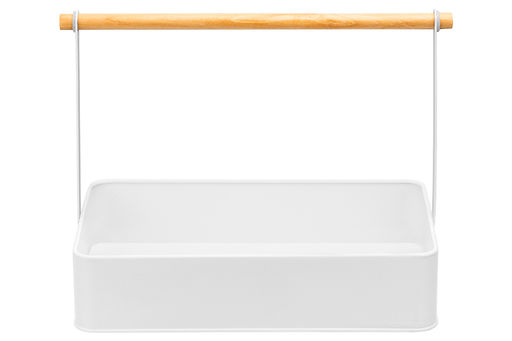 Органайзер металлический с деревянной ручкой 34*18,5*26,5 см - Elan gallery фото 4