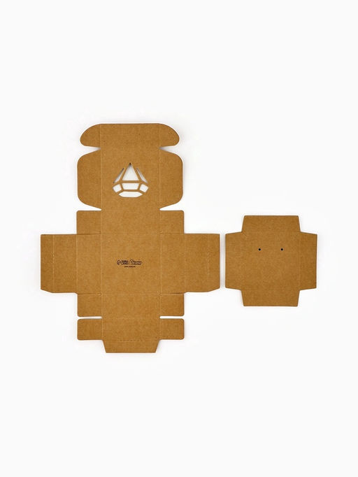 Цена за 5 шт. Коробка под бижутерию с окном Алмаз, 7.5?7.5?3 см