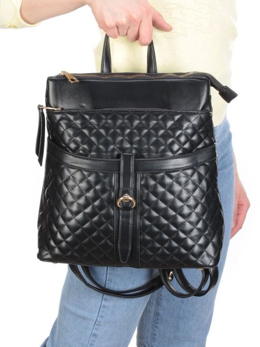 L83965 BLACK Сумка-рюкзак (искусственная кожа) - Фабричный китай фото 6