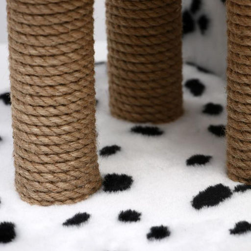 Домик для кошек с когтеточкой Двухуровневый, 72 х 37 х 110 см, джут, далматинец - Пижон фото 10