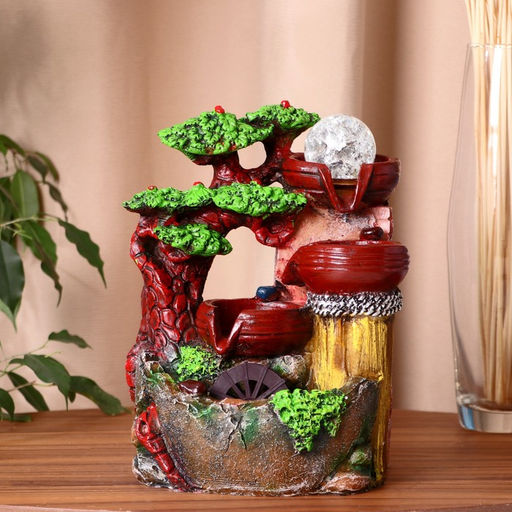 Фонтан настольный «Водопад в лесу», 14×17×27 см, с подсветкой