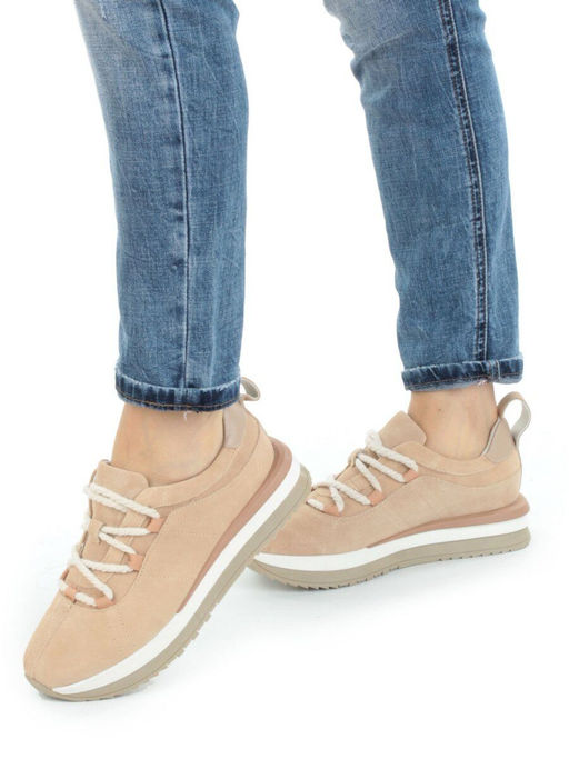 03-5950-6 BEIGE Полуботинки женские (натуральная замша)