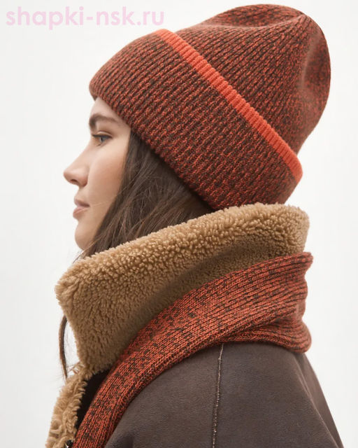 147 KWH Комплект женский (колпак+шарф) (56-58)