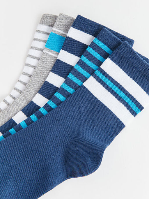 ?izgili Erkek ?ocuk Soket ?orap 5li - Waikiki фото 3