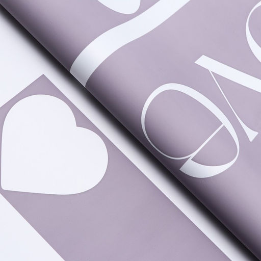 Цена за 20 шт. Пленка флористическая, Моя любовь 65мкм, пудра серая 58*58см - Simaland фото 2