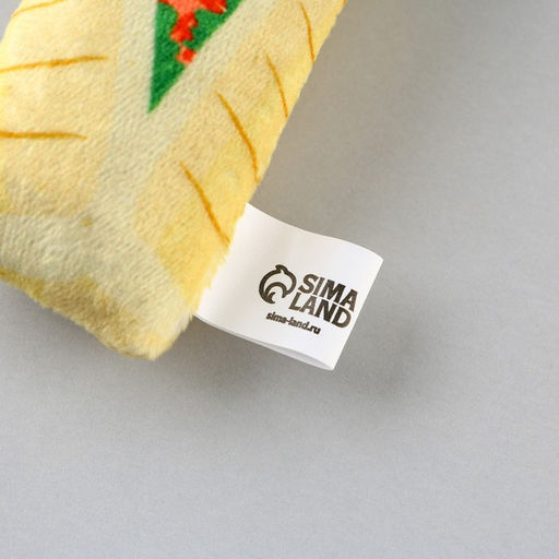 Игрушка для кошек с мятой Шаурма из текстиля, 9х5,2 см - Пушистое счастье фото 5