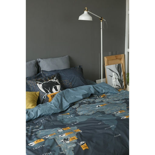 Постельное бельё Этель 1.5 сп Путешествие 143х215 см,150х214 см, 50х70+3 - 2 шт фото 13