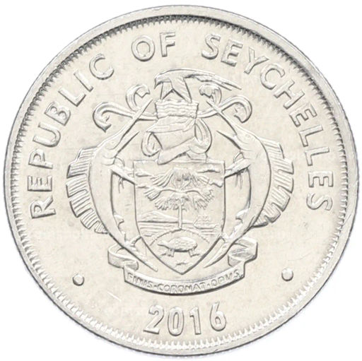 Монета 25 центов 2016 года Сейшелы