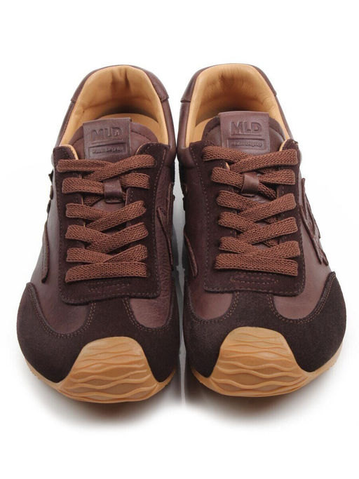 03-A885-5 BROWN Кроссовки женские (натуральная кожа, натуральная замша)