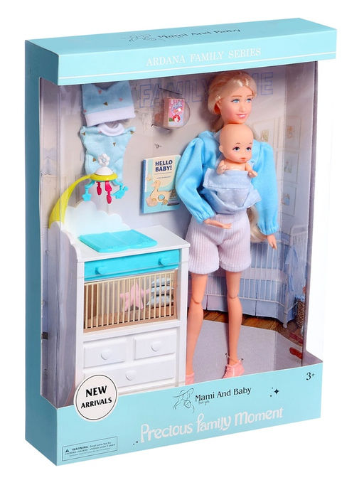 Кукла - модель Счастливая мамочка, с аксессуарами - Simaland фото 13