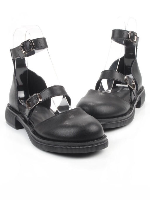 06-YD31-3E BLACK Туфли женские (натуральная кожа)