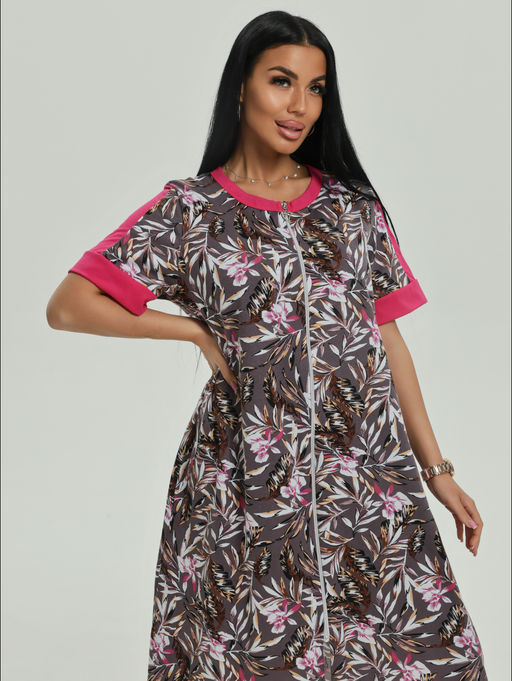 Барышня халат женский (темно-синий) - Lovetex фото 20