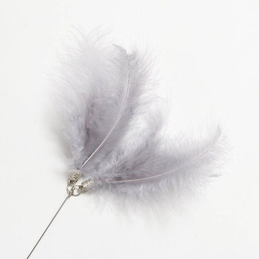 Дразнилка Мягкое воспоминание с перьями и бубенчиками, 60 см - Пижон фото 2