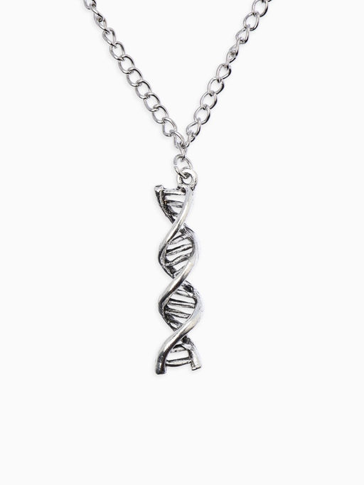 Кулон на цепочке «ДНК», цвет чернёное серебро