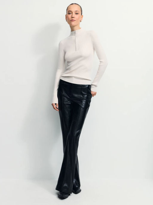 Джемпер в рубчик с молнией / Zarina  фото 3