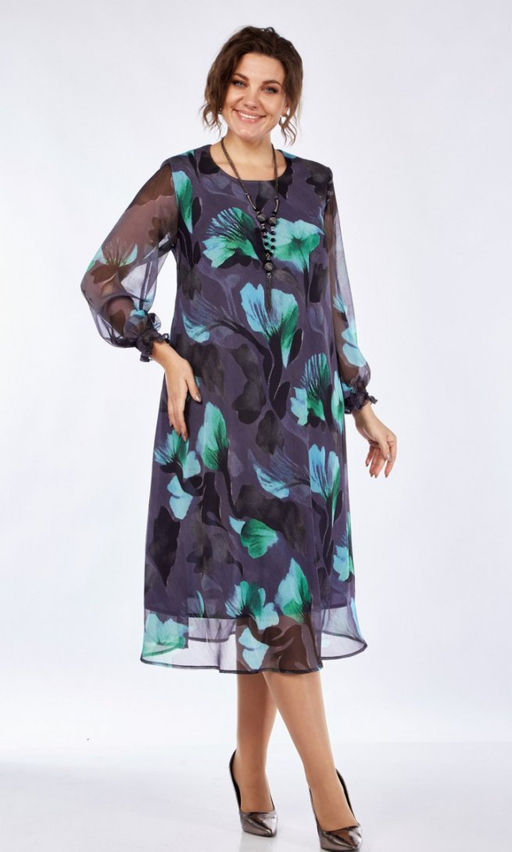 Белорусское шифоновое платье с цветочным принтом