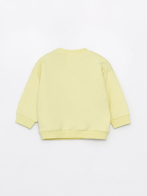 Bisiklet Yaka Bask?l? Erkek Bebek Sweatshirt ve E?ofman Alt 2li - Waikiki фото 3
