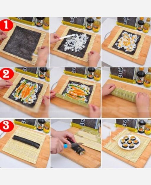 Бамбуковый коврик+лопатка для приготовления суши-роллов. 9046264 - Yiwu youda import & export co фото 2