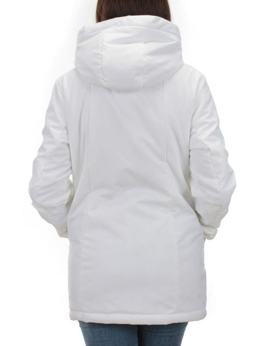 BM-511 WHITE Куртка демисезонная женская АЛИСА (100 гр. синтепон) - Фабричный китай фото 5
