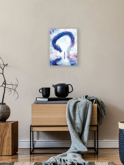 ФРЕЯ PNB/PM-370 Набор для раскрашивания по номерам 40 х 30 см Душа дракона