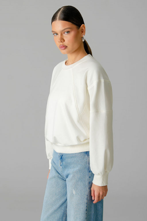 Арт. 15110/3 Свитшот женский укороченный one size (42-50) Цвет:молочный - Калинка фото 19