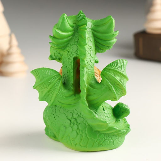 Копилка для денег «Дракоша с большими глазами с бочкой/сундуком», полистоун, 7×7×10.5 см, МИКС