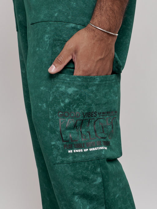 Широкие спортивные брюки трикотажные мужские зеленого цвета 12932Z - Mtforce фото 14