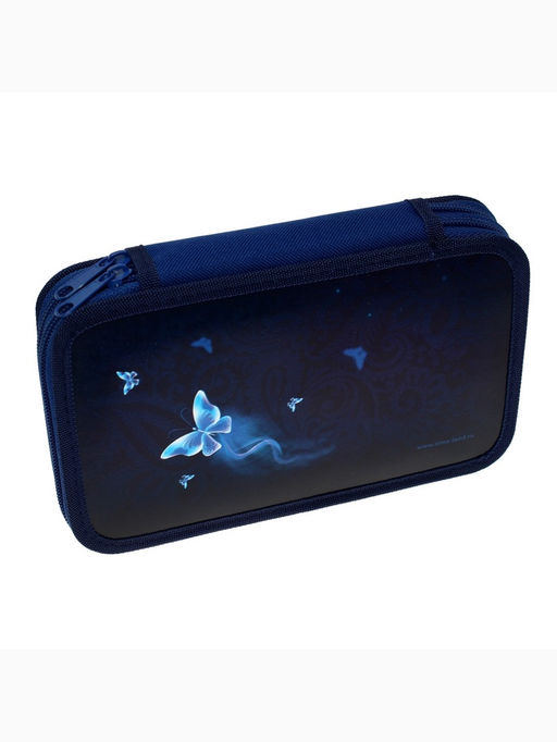 Пенал школьный, 2 секции, 12.5×20.5×4 см «Кошечка»