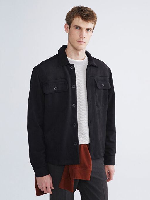 Regular Fit Uzun Kollu S?et Erkek G?mlek Ceket