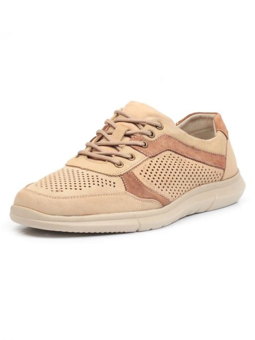 Б699А-3 BEIGE Полуботинки мужские (натуральная замша) - Фабричный китай фото 4