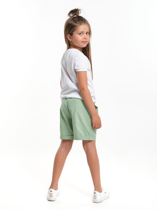 Комплект для девочки с шортами UD 6483/7936 розовый/желтый - Mini maxi фото 8