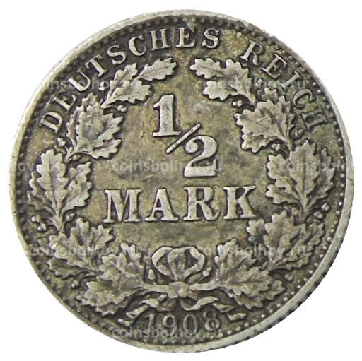 1/2 марки 1908 года A Германия