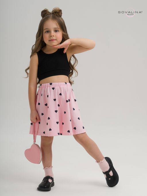 Костюм Мальвина КТ черный-черные сердечки - Sovalina фото 9