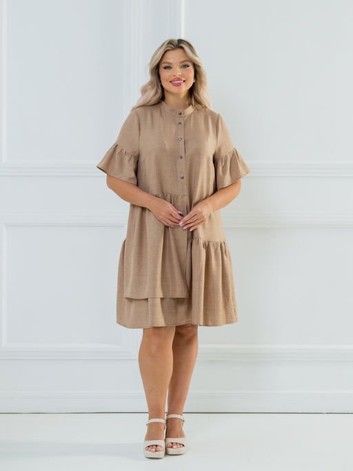 Платье 1247 темно-песочный - Novita фото 3