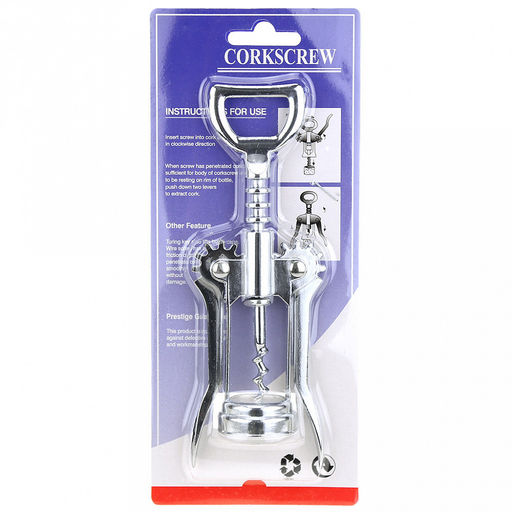 Штопор-бабочка металлический Классика-Х 16,5х6х3,5см, в блистере (Китай) - Домашняя мода фото 2