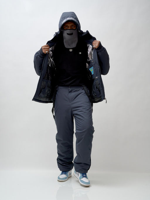 Горнолыжный костюм мужской зимний темно-серого цвета 3710TC - Mtforce фото 23